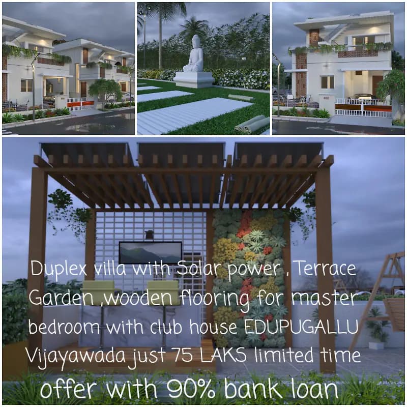 167 sq.yards Duplex villa in a GATED COMMUNITY with club house offer price 68 laks till November 15th 90%bank loan RERA approved 939 789 6789