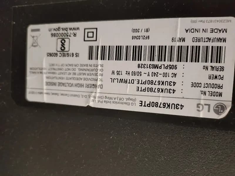 Lg uk6680 Tv