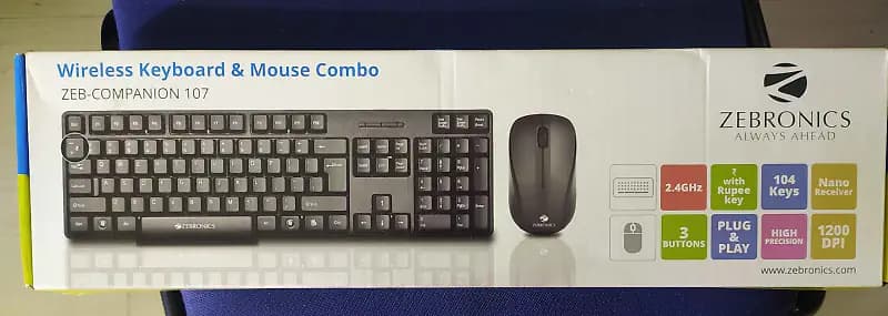 zebronics wireless keyboard and mouse