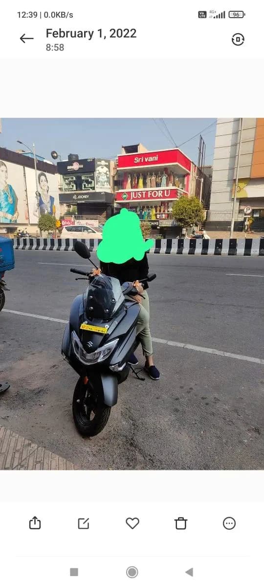 Suzuki Burgman street Top Varient