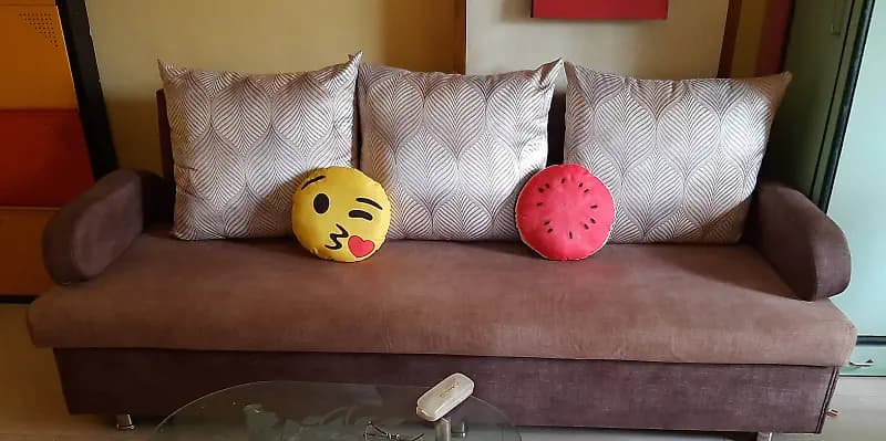 Sofa without pillows
