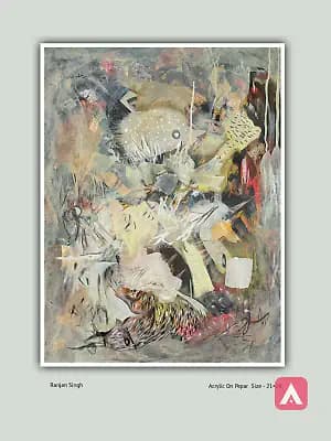 Creative Painting ( Acrylic On Pepar ) New Art Work