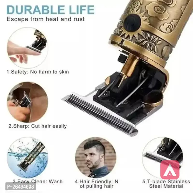 (all over 🇮🇳 India free delivery 😃🛒📦)Professional Rechargeable Hair trimmer Electric Hair Clipper BEST OF BEARD TRIMMING