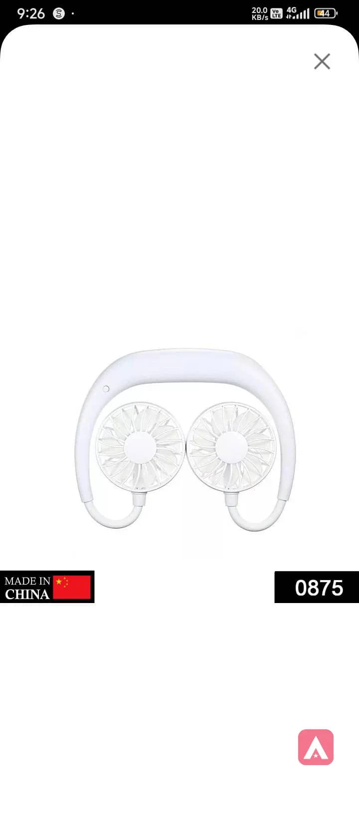 wearless Headphone design Neckband Fan