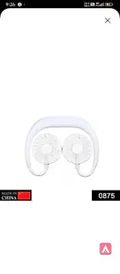 wearless Headphone design Neckband Fan