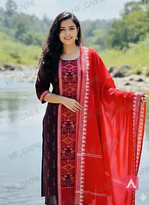 kurti with dupatta extra size upto xxL