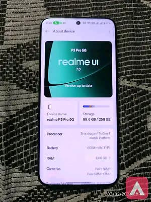 realme p3 pro, 8gb ram , 256gb storage