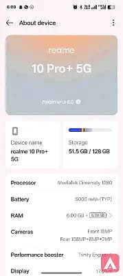 realme 10pro plus Good condition orginal display
