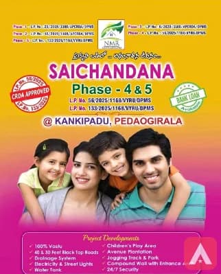 Open plots are available in Peddaogirala near Kankipadu