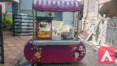 Popcorn machine & cotton candy machine & with Stainless steel counter
