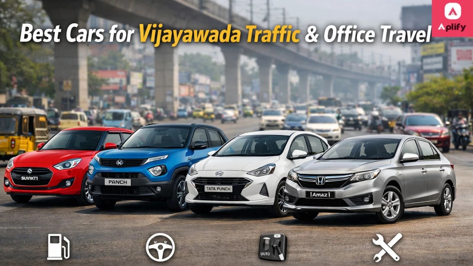 Best Cars for Vijayawada Traffic and Daily Office Travel – Compact Hatchbacks and SUVs for City Driving