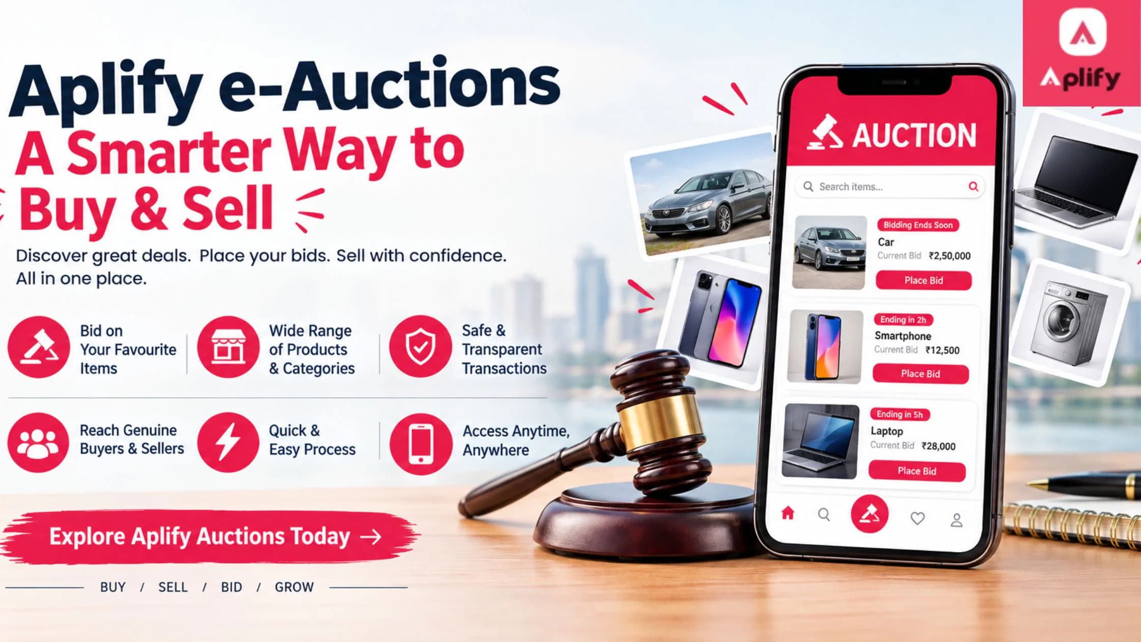 Aplify e-Auctions for online auctions India – smarter way to buy and sell online