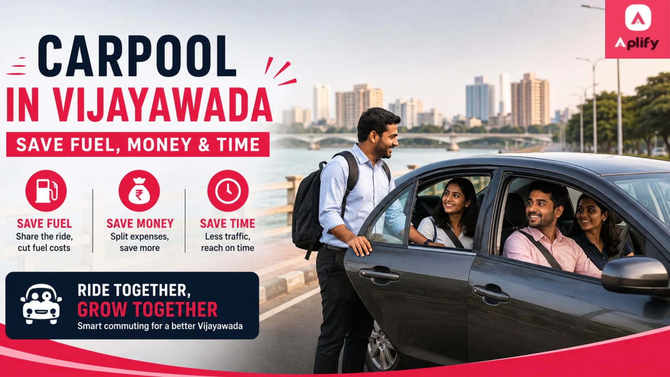 Carpool in Vijayawada – Save Fuel, Money & Time for Daily Commuters