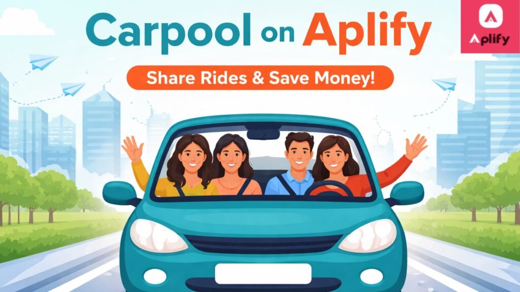 Carpool on Aplify showing people sharing a ride using the Aplify carpool feature
