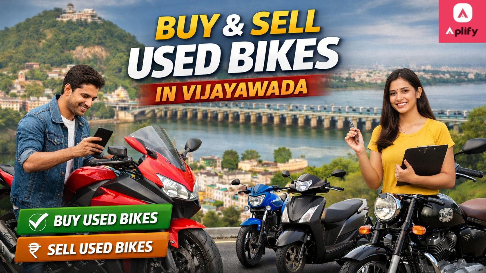Buy and sell used bikes in Vijayawada easily with local buyers and sellers