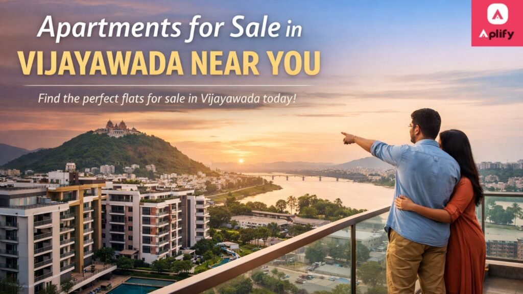 Apartments for sale in Vijayawada near you with modern residential flats and city view